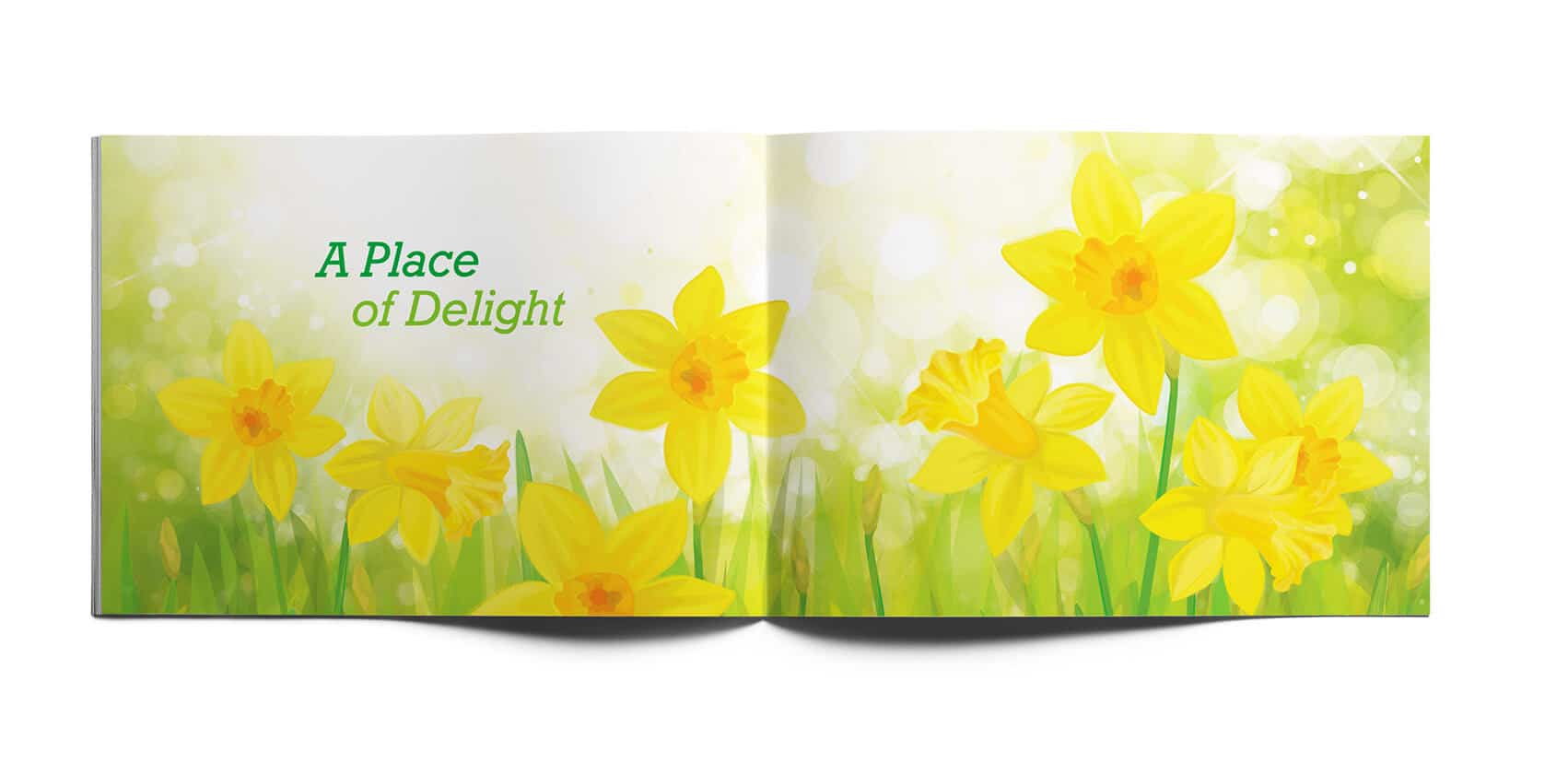 Daffodils Garden Branding Brochure Design Place of Delight Vatitude