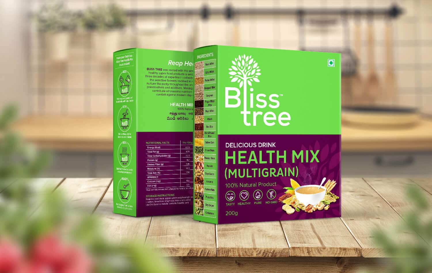 Bliss tree packaging design - Health Mix - Vatitude Building Smarter Brands